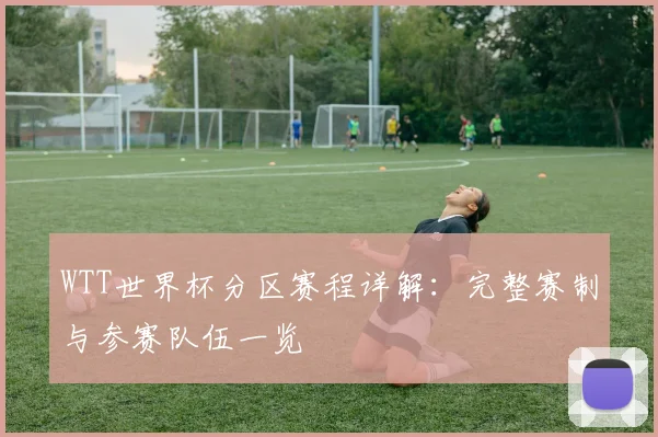 WTT世界杯分区赛程详解：完整赛制与参赛队伍一览